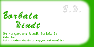 borbala windt business card